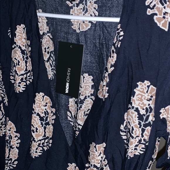 FashioNova Abby Romper - Navy - Picture 2 of 6